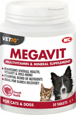 Obrázek produktu pro Doplňky stravy a vitamíny Mark & Chappell VetIQ 30 tablet