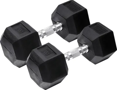 Imagen del producto de Orange Gym - Mancuernas hexagonales - 4 kg - Juego de 2 unidades