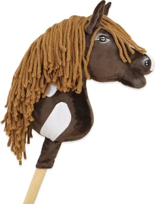 Immagine prodotto di Cavallo su bastone - cavallo a dondolo - fatto a mano e sicuro per i bambini
