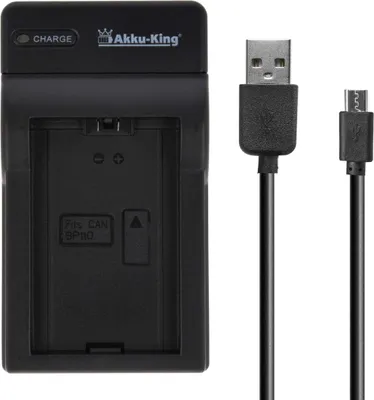 Zdjęcie produktu dla Ładowarka akumulatorów USB kompatybilna z akumulatorami Canon BP-110