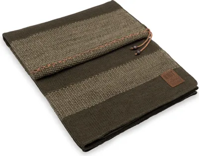 Produktbild von Knit Factory Roxx Plaid - Grün/Olive - 160x130 cm