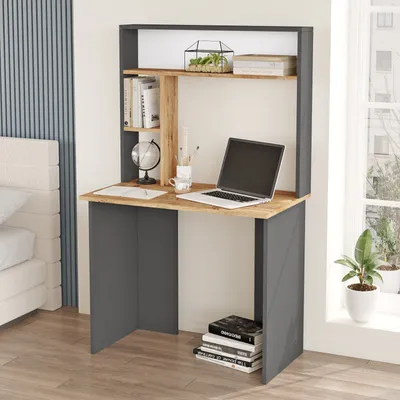 Immagine prodotto di Skye Decor, Br2-Aa, scrivania, pino atlantico, pannelli truciolari rivestiti al 100% in melamina, 90 x 51,6 x 148,6 cm