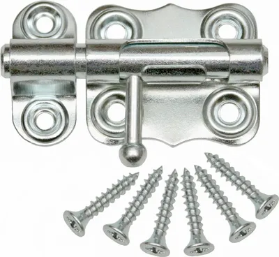 Produktbild von 2 Bolzenriegel Schloßriegel Türriegel Schubriegel 40 mm Schieberiegel Verzinkt