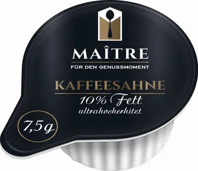Produktbild von Maitre Kaffeesahne 10 % – 240 Portionen à 7,5 g