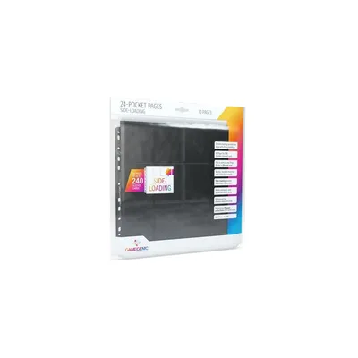 Produktbild von Gamegenic - 24-Pocket Sideloading Pages - Black (10 Stück)