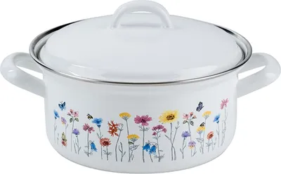 Obrázok produktu pre Kastról Riess Country s pokrievkou Flora Ø16cm smalt