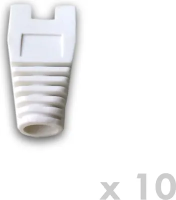 Image de DATACOM Protection RJ45 avec découpe BLANC (10pcs)