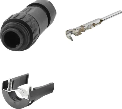 Image de Connecteur de câble Amphenol SET-RD24-KSG, avec décharge de traction et contacts droits à connexion serti, nombre de pôles 6+PE