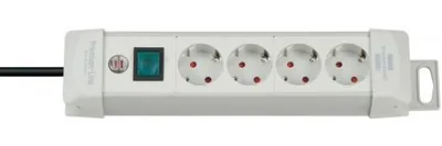 Zdjęcie produktu dla Brennenstuhl Premium-Line, 4 x gniazdo sieciowe, Szary, 1,8 m