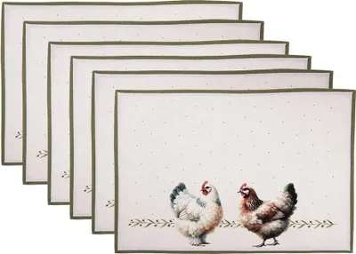 Obrázek produktu pro Clayre & Eef Prostírání sada 6 ks 48x35 cm béžová bavlna
