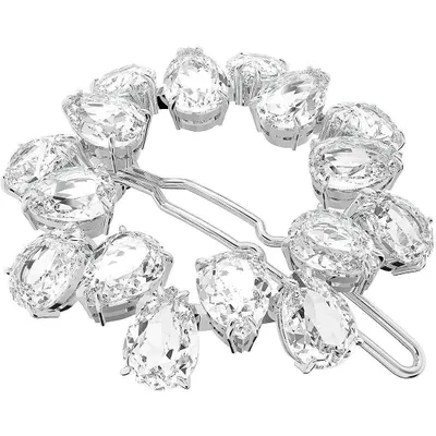 Immagine prodotto di Swarovski MIL00 Haarclip, Kristalle im Tropfenschliff, Weißer, Rhodiniert 5620834