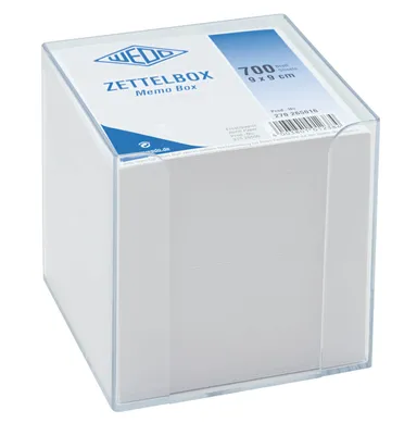 Produktbild von WEDO Zettelbox mit integriertem Multiköcher glasklar