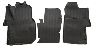 Produktbild von 3D Gummimatten Auto Matten Fussmatten Kompatibel mit VW Crafter 2 (LT4) ab 2016 3tlg Individuelle Passform mit Hohem Rand cca 3-4cm, Allwetter