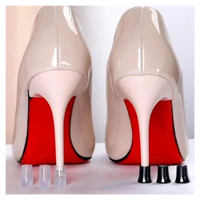 Produktbild von 5 Paar Absatzkappen für High Heels in 5 Größen, rutschfest und geräuschdämpfend