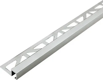 Produktbild von Quadrat-Abschlussprofil Squareline Titan 9 mm Länge 250 cm Höhe 9 mm