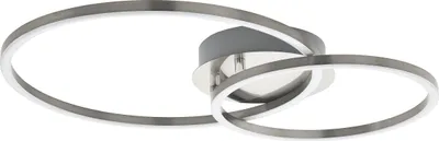 Produktbild von EGLO LED Deckenleuchte Palmaves 1, Wohnzimmerlampe mit Fernbedienung, Lichtfarbe warmweiß – kaltweiß, Nachtlicht, dimmbar, LED Deckenlampe