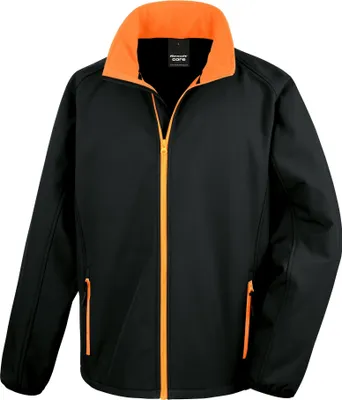 Produktbild von Result Core pánská softshellová bunda, potisk RW3697 (2XL) (černá/oranžová)