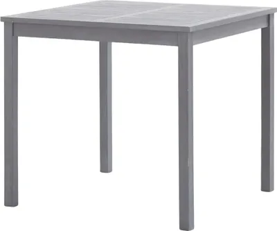 Obrázok produktu pre vidaXL Záhradný stôl sivý 80x80x74 cm z masívneho dreva akácie