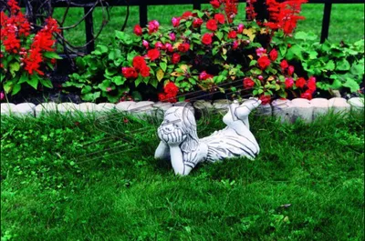 Image de Fille Figure Statue Figures Statuettes Jardin Sculpture Décoration 29cm