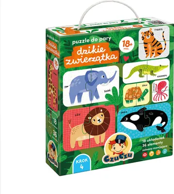 Immagine prodotto di Puzzle abbinabili "Animali selvatici" di CzuCzu
