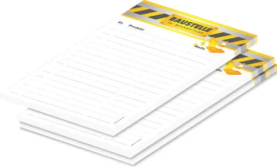 Image de Liste de courses PRICARO pour les bricoleurs "chantier", A5, 3 articles