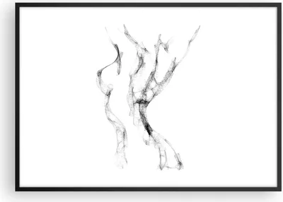 Produktbild von Gerahmtes Poster - Schwarzer Rahmen - Frau Körper Nacktheit - 100x70 cm - Wand Bild - Wanddeko - Wandbilder - Kunstposter - Wandposter - Bilderrahmen - Bilder - Kunstdruck - P2BAA100x70-4938