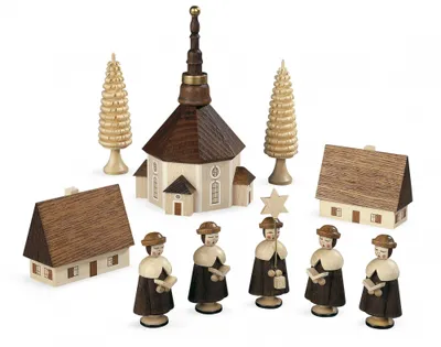 Produktbild von Kurrende Seiffener Kirche (12cm) von Müller Kleinkunst