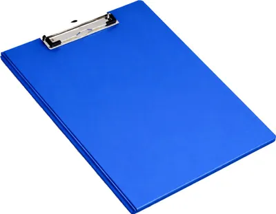 Produktbild von pavo Klemmbrett-Mappe mit Folienüberzug DIN A4 blau 10 Stück