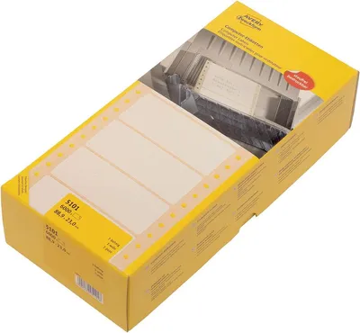 Image de Avery 5101 - Weiß - 23 x 88,9 mm 6000 Stck. Etiketten (5101)
