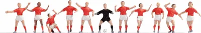 Image de Équipe de football NOCH, TT (1:120), rouge, blanc