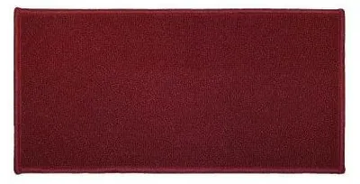 Image de Tapis rectangulaire uni - L 120 x 50 - Rouge