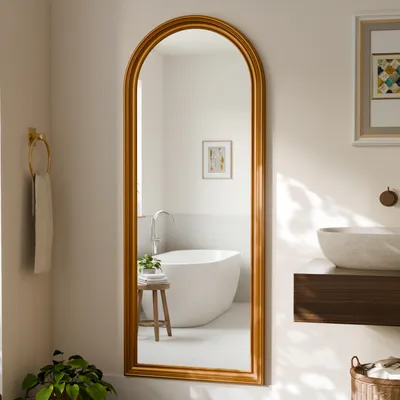 Produktbild von Koonmi Ganzkörperspiegel Bogen 71 x 175 cm, Gold, Vintage PolyurethanRahmen
