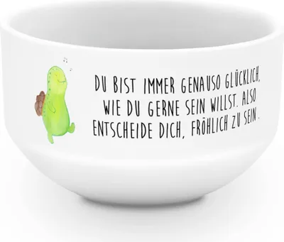 Produktbild von Mr. & Mrs. Panda Bowlschale Schildkröte Pfeifen - Weiß - Geschenk, Depression, Schildkröten, Trennung, schale, Spazieren, Glück, dessertschale, Obstschale, Schüssel