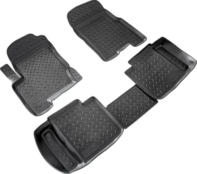 Image de Tapis de sol en caoutchouc 3D adaptés au SsangYong Korando | KJ | BJ 2003-2006 | 3 portes