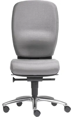 Produktbild von Büro-Drehstuhl Lady Comfort ohne Armlehnen Alu-Fußkreuz grau
