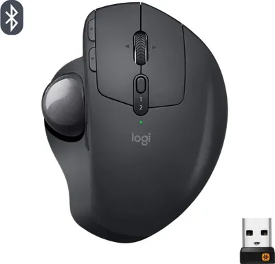 Image de Logitech MX ERGO - Trackball - optique - 8 boutons - sans fil - Bluetooth, 2.4 GHz