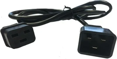 Image de Lanberg CA-C19E-10CC-0018-BK câble d'alimentation Noir 1,8 m coupleur C19 coupleur C20