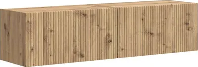 Produktbild von vidaXL TV-Wandschrank 2 pcs Kunsthandwerk Eiche Holzwerkstoff