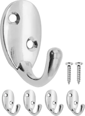 Produktbild von 'FUXXER® - Antike Garderoben-Haken, Handtuch-Haken Kleider-Haken, Eisen-Haken, Metall-Haken, Chrome D'