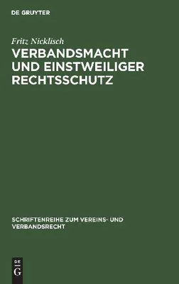 Produktbild von Verbandsmacht und einstweiliger Rechtsschutz