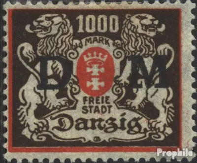 Produktbild von Briefmarken Danzig 1923 Mi D40 postfrisch Dienstmarke