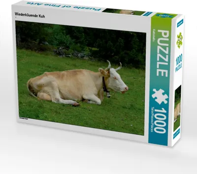 Produktbild von Calvendo Wiederkäuende Kuh 1000 Teile Puzzle quer 640x480mm, CALVENDO; 7303629