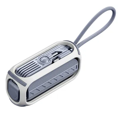 Produktbild von Powerbanka 5000mAh s výstupem Type-C (20W), kabel Lightning (5V/2A), kompaktní a lehká, s poutkem na nošení - pro iPhone a Android