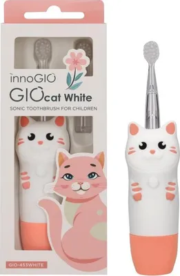 Produktbild von InnoGIO GIOcat Weiße elektronische Schallzahnbürste