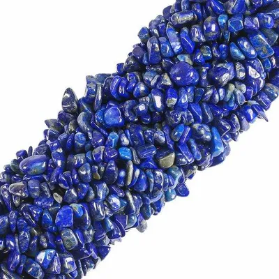 Produktbild von Röntgen - Natürliche Lapislazuli-Kralen 260 Stück | Edelstein-Kralen DIY für Schmuck | 5 mm - 8 mm | Armband-Kette-Ohrschmuck | Labradorit - 81 cm