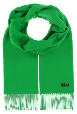 Imagen del producto de FRAAS bufanda Cashmink® Scarf with Fringe Cyber Green verde