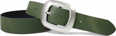 Produktbild von Ledergürtel Damen Echtleder 4 cm, große Schnalle altsilber, Gürtel FRONHOFER
