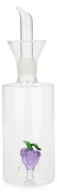 Ölflasche mit Traube im Glas, Borosilikat, 21,5 cm