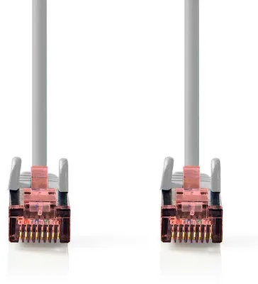 Produktbild von Nedis CAT6-Netzwerkkabel - RJ45 Stecker - RJ45 Stecker - S/FTP - 1.50 m - Rund - LSZH - Grau - Label