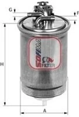 Produktbild von Kraftstofffilter SOFIMA S 4391 NR für VW Golf IV Schrägheck (1J1) Filtereinsatz